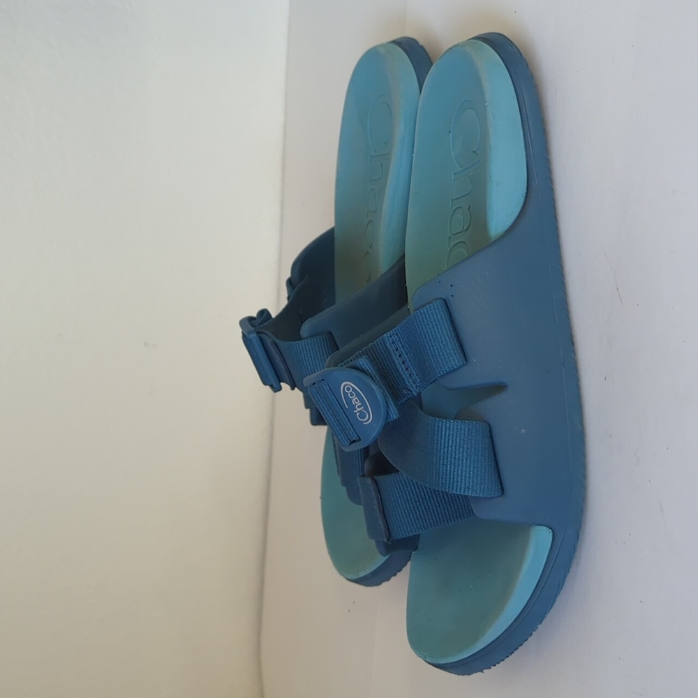 Chaco Chillos Blue Slide Sandals - Size 6